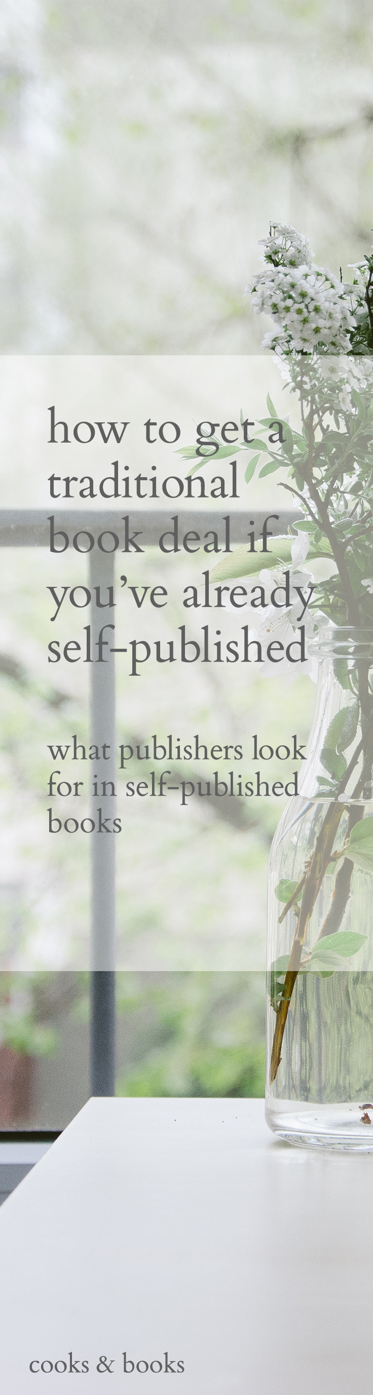 How To Get A Literary Agent For A Self-published Book | Cooks & Books